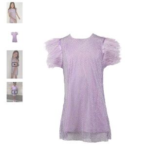 Lola + The Boys Purple Sparkle Dress